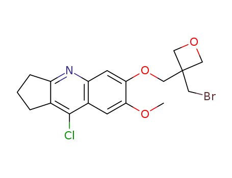 6-{[3-(bromomethyl)oxetan-3-yl]methoxy}-9-chloro-7-methoxy-1H,2H,3H-cyclopenta[b]quinoline