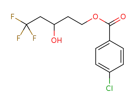 5,5,5-trifluoro-3-hydroxypentyl 4-chlorobenzoate