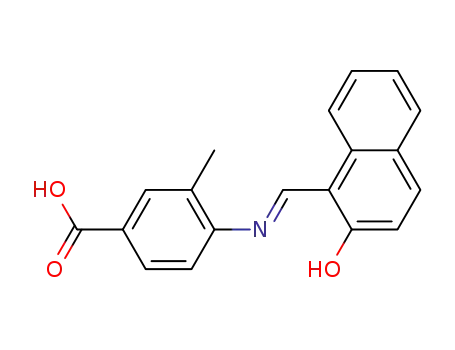 (E)-4-(((2-hydroxynaphthalen-1-yl)methylene)amino)-3-methylbenzoic acid