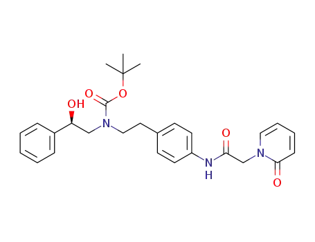 (R)-(2-hydroxy-2-phenylethyl)(4-(2-(2-oxopyridine-1(2H)-yl)acetylamino)phenethyl)carbamic acid tert-butyl ester