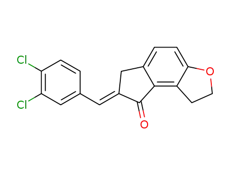 (E)-7-(3,4-dichlorobenzylidene)-1,2,6,7-tetrahydro-8H-indeno[5,4-b]furan-8-one