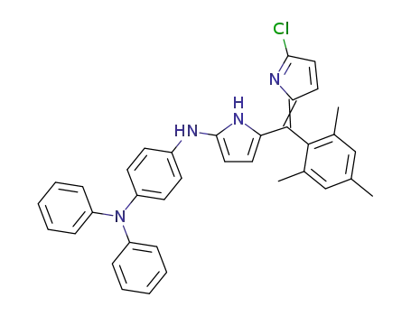 9-(4-diphenylaminophenyl)amino-1-chloro-5-mesityldipyrrin