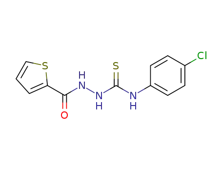 N-(4-chlorophenyl)-2-(thiophene-2-carbonyl)hydrazine-1-carbothioamide