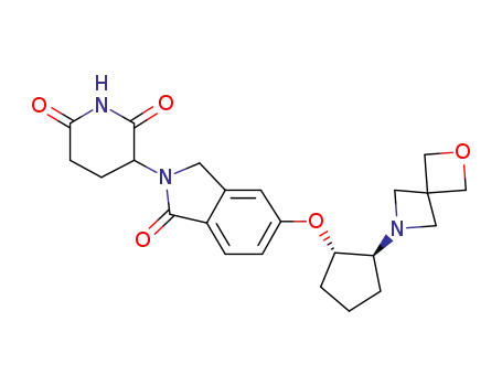 3-(5-(((1S,2S)-2-(2-oxa-6-azaspiro[3.3]heptan-6-yl)cyclopentyl)oxy)-1-oxoisoindolin-2-yl)piperidine-2,6-dione