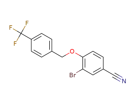 3-bromo-4-((4-(trifluoromethyl)benzyl)oxy)benzonitrile
