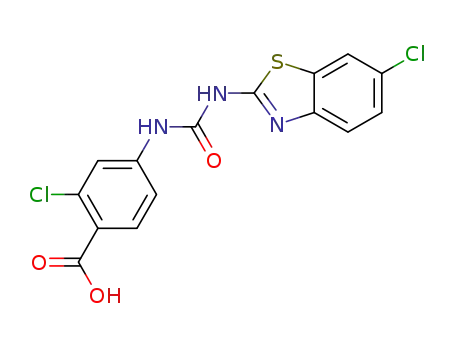 2-chloro-4-(3-(6-chlorobenzo[d]thiazol-2-yl)ureido)benzoic acid