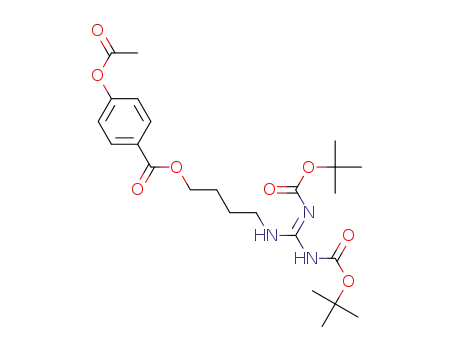 4-(2,3-bis(tert-butoxycarbonyl)guanidino)butyl 4-acetoxybenzoate
