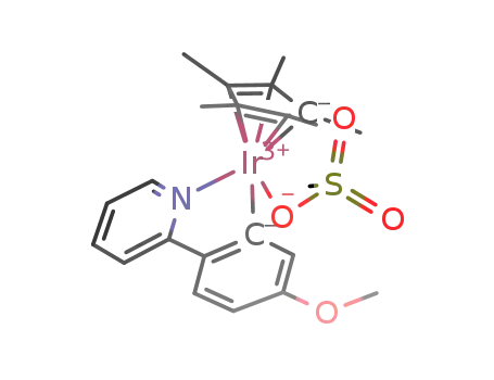 pentamethylcyclopentadienyl(5-methoxy-2-(pyridin-2-yl)phenyl)iridium(III) methanesulfonate