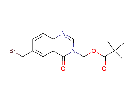 <6-(bromomethyl)-4-oxo-3(4H)-quinazolinyl>methyl 2,2-dimethylpropanoate