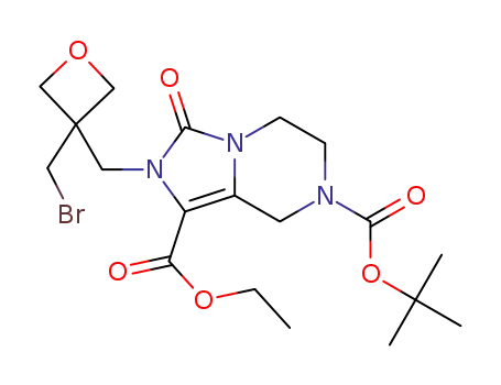 7-tert-butyl 1-ethyl 2-[[3-(bromomethyl)oxetan-3-yl]methyl]-3-oxo-5H,6H,8H-imidazo[1,5-a]pyrazine-1,7-dicarboxylate