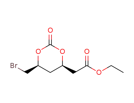 2-((4R,6S)-6-bromomethyl-2-oxo-1,3-dioxan-4-yl)acetic acid ethyl ester