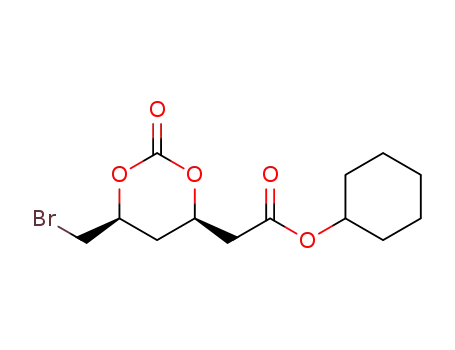 2-((4R,6S)-6-bromomethyl-2-oxo-1,3-dioxan-4-yl)acetic acid cyclohexyl ester