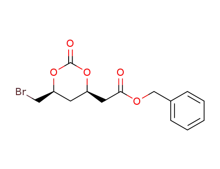 2-((4R,6S)-6-bromomethyl-2-oxo-1,3-dioxan-4-yl)acetic acid benzyl ester