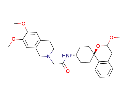 trans-2-(6,7-dimethoxy-3,4-dihydroisoquinolin-2(1H)-yl)-N-(3-methoxy-3,4-dihydrospiro[[2]benzopyran-1,1’-cyclohexan]-4’-yl)acetamide