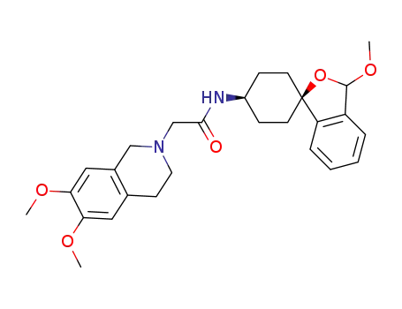cis-2-(6,7-dimethoxy-3,4-dihydroisoquinolin-2(1H)-yl)-N-(3-methoxy-3H-spiro[[2]benzofuran-1,1’-cyclohexan]-4’-yl)acetamide