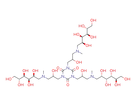 1,3,5-tris{2-hydroxy-3-[N-methyl-(2',3',4',5',6'-pentahydroxy-D-gluco-hexyl)amino]propyl}-(1H,3H,5H)-1,3,5-triazin-2,4,6-trione