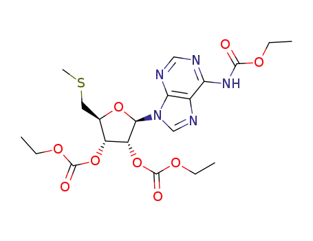N-(ethoxycarbonyl)-2′,3′-bis(ethylcarbonate)-5′-methylthioadenosine