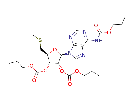 N-(propoxycarbonyl)-2′,3′-bis(propylcarbonate)-5′-methylthioadenosine
