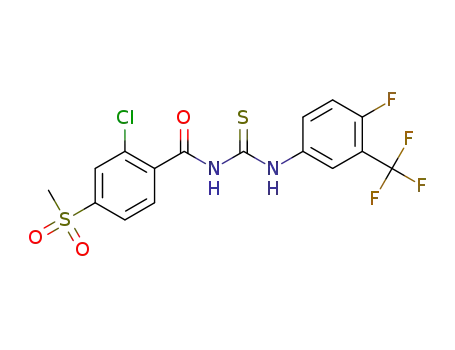 N-(2-chloro-4-methylsulfonylbenzoyl)-N'-(3-trifluoromethyl-4-fluorophenyl)thiourea