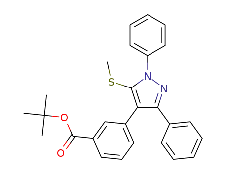 tert-butyl 3-(5-(methylthio)-1,3-diphenyl-1H-pyrazol-4-yl)benzoate