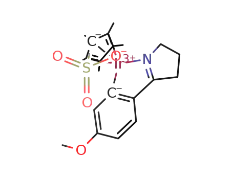 pentamethylcyclopentadienyl(2-(3,4-dihydro-2H-pyrrol-5-yl)-5-methoxyphenyl)iridium(III) methanesulfonate