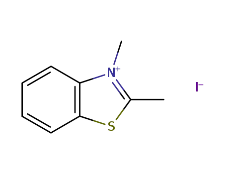 Molecular Structure of 2785-06-0 (Benzothiazolium, 2,3-dimethyl-, iodide)