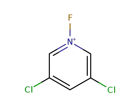 Molecular Structure of 107264-05-1 (Pyridinium, 3,5-dichloro-1-fluoro-)