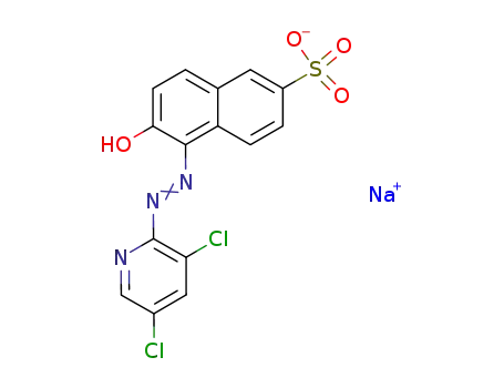 1-<(3,5-dichloro-2-pyridyl)azo>-2-hydroxynaphthalene-6-sulfonic acid sodium salt