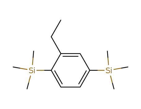Molecular Structure of 128254-32-0 (Silane, (2-ethyl-1,4-phenylene)bis[trimethyl-)