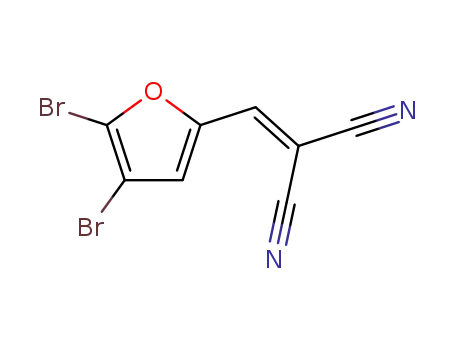 Molecular Structure of 93362-26-6 (Propanedinitrile, [(4,5-dibromo-2-furanyl)methylene]-)