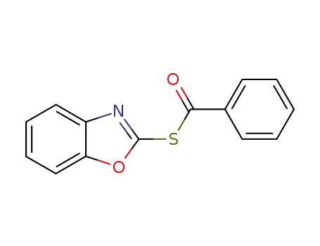 Molecular Structure of 17688-44-7 (Benzenecarbothioic acid, S-2-benzoxazolyl ester)