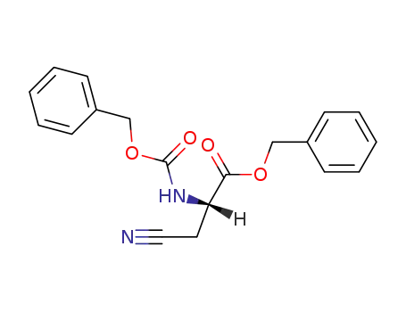Molecular Structure of 82215-18-7 (benzyl 2-{[(benzyloxy)carbonyl]amino}-3-cyanopropanoate)