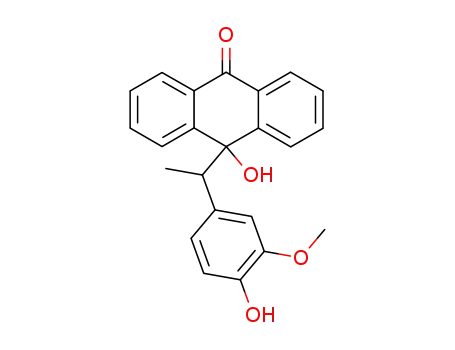 10-hydroxy-10-(4-hydroxy-3-methoxy-α-methylbenzyl)-9(10H)-anthracenone