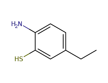 Molecular Structure of 90382-10-8 (Benzenethiol, 2-amino-5-ethyl-)