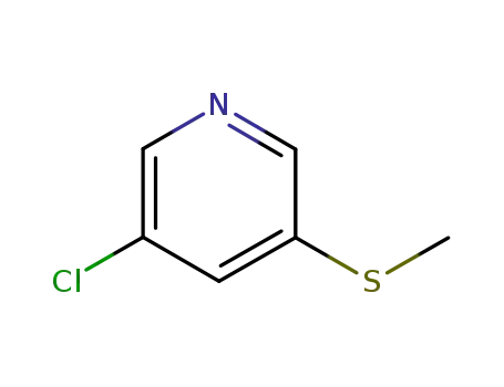 Molecular Structure of 98627-01-1 (Pyridine, 3-chloro-5-(methylthio)-)