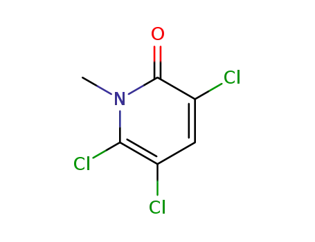 Molecular Structure of 75348-52-6 (3,5,6-trichloro-1-methylpyridin-2(1H)-one)