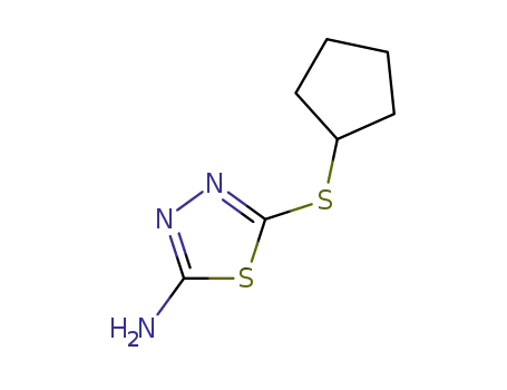 5-(cyclopentylthio)-1,3,4-thiadiazol-2-amine
