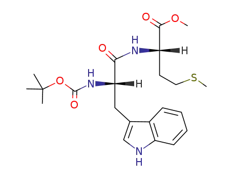 Molecular Structure of 5934-88-3 (methyl N-(tert-butoxycarbonyl)tryptophylmethioninate)