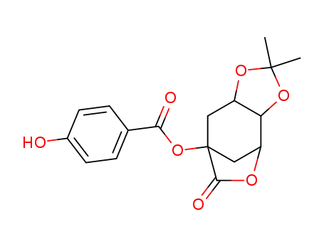 7-(4-hydroxy-benzoyloxy)-2,2-dimethyl-tetrahydro-4,7-methano-[1,3]dioxolo[4,5-c]oxepin-6-one