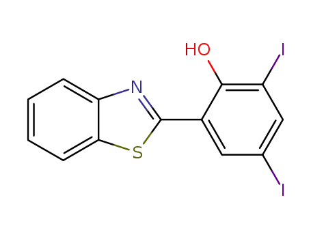 2-Benzothiazol-2-yl-4,6-diiodo-phenol