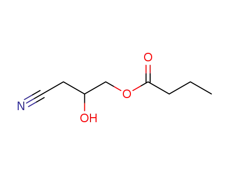 Butyric acid 3-cyano-2-hydroxy-propyl ester