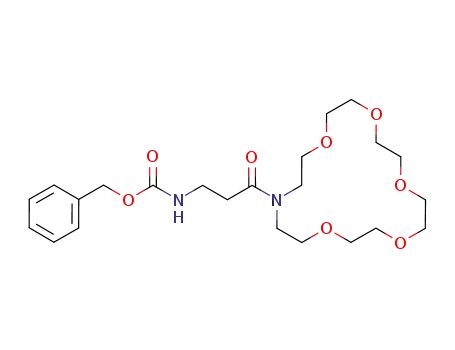 Molecular Structure of 139346-62-6 (Carbamic acid,
[3-oxo-3-(1,4,7,10,13-pentaoxa-16-azacyclooctadec-16-yl)propyl]-,
phenylmethyl ester)