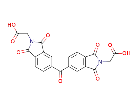 Molecular Structure of 104972-17-0 (2H-Isoindole-2-acetic acid, 5,5'-carbonylbis[1,3-dihydro-1,3-dioxo-)