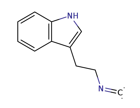 Molecular Structure of 100571-64-0 (3-(2-Isocyanoethyl)-1H-indole)