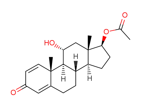 androsta-1,4-diene-11α,17β-diol-3-one, 17-acetate