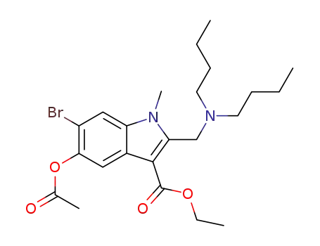 1-Methyl-2-dibutylaminomethyl-3-ethoxycarbonyl-5-acetoxy-6-bromoindole