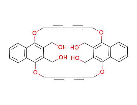 1,8,17,24-tetraoxa-33,34,35,36-tetrakis(hydroxymethyl)<8.8>(1,4)naphthalenophane