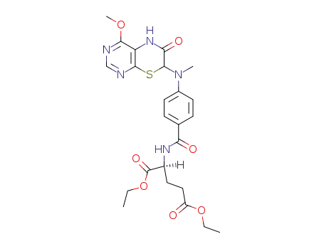 diethyl N-methyl-N-<4-methoxy-6-oxo-5H-pyrimido<4,5-b><1,4>thiazin-7-yl>-p-aminobenzoyl-L-glutamate