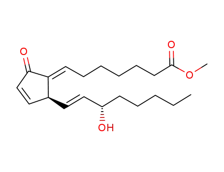Molecular Structure of 92711-55-2 (9-oxo-15-hydroxy-delta 7,10,13-prostatrienoic acid methyl ester)