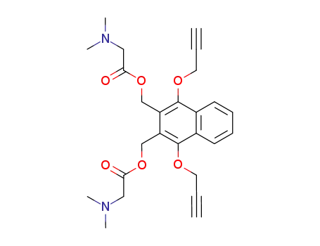 1,4-bis(propynyloxy)-2,3-bis(N,N-dimethylglycyloxymethyl)naphthalene